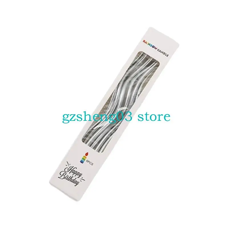 U75C 6PCS فريدة من نوعها الديكور كعكة الكعكة المنحنية للاحتفال بالأزياء