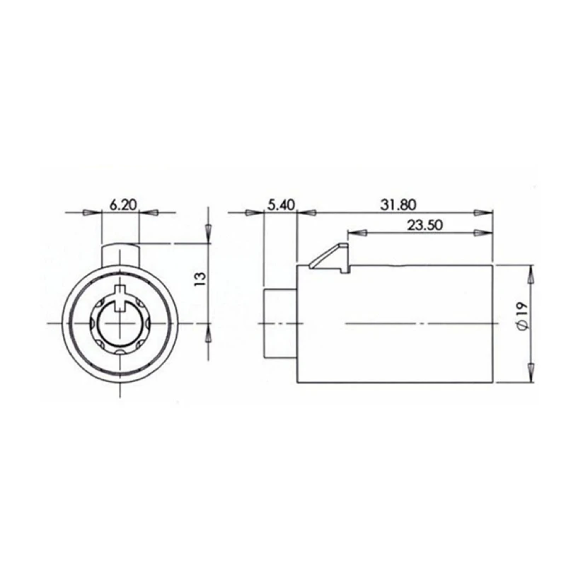 Lõi khóa hợp kim mới Kích thước phổ biến Chìa khóa máy bán hàng tự động lanh lõi khóa chống cạy