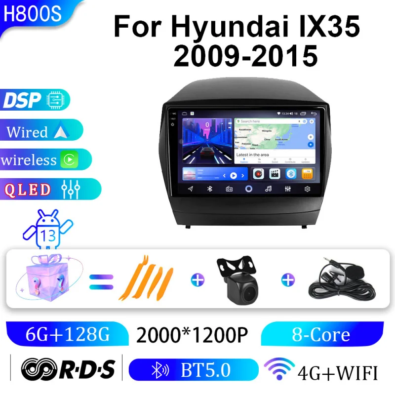 

For Hyundai lX35 2009 2010 2011-2015 Car Intelligent Systems Android Car Player GPS WIFI Carplay 4G Car Radio Navigation Stereo
