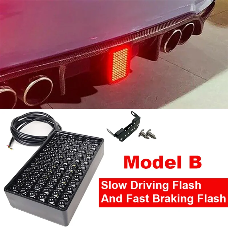 72 LED Brake Light for F1 Pilot Light LED Brake Lights Bumper Cover Pilot Lamp for for Universal Car Model