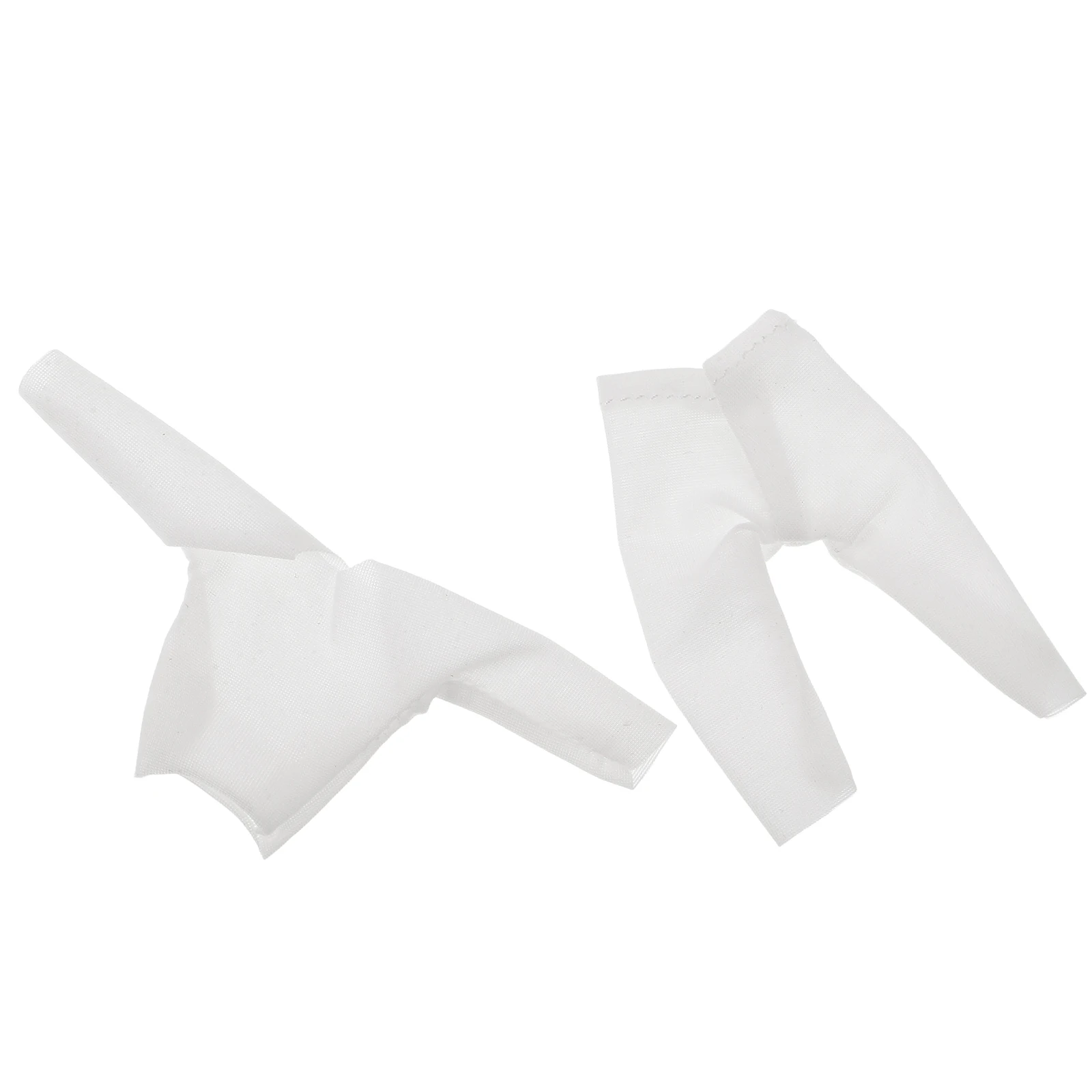 

Ob11 1:12 Scale Elastic Low Collar Shirt Antistaining White Base Clothing Accessories Soft Breathable Fabric Baby Safe Material