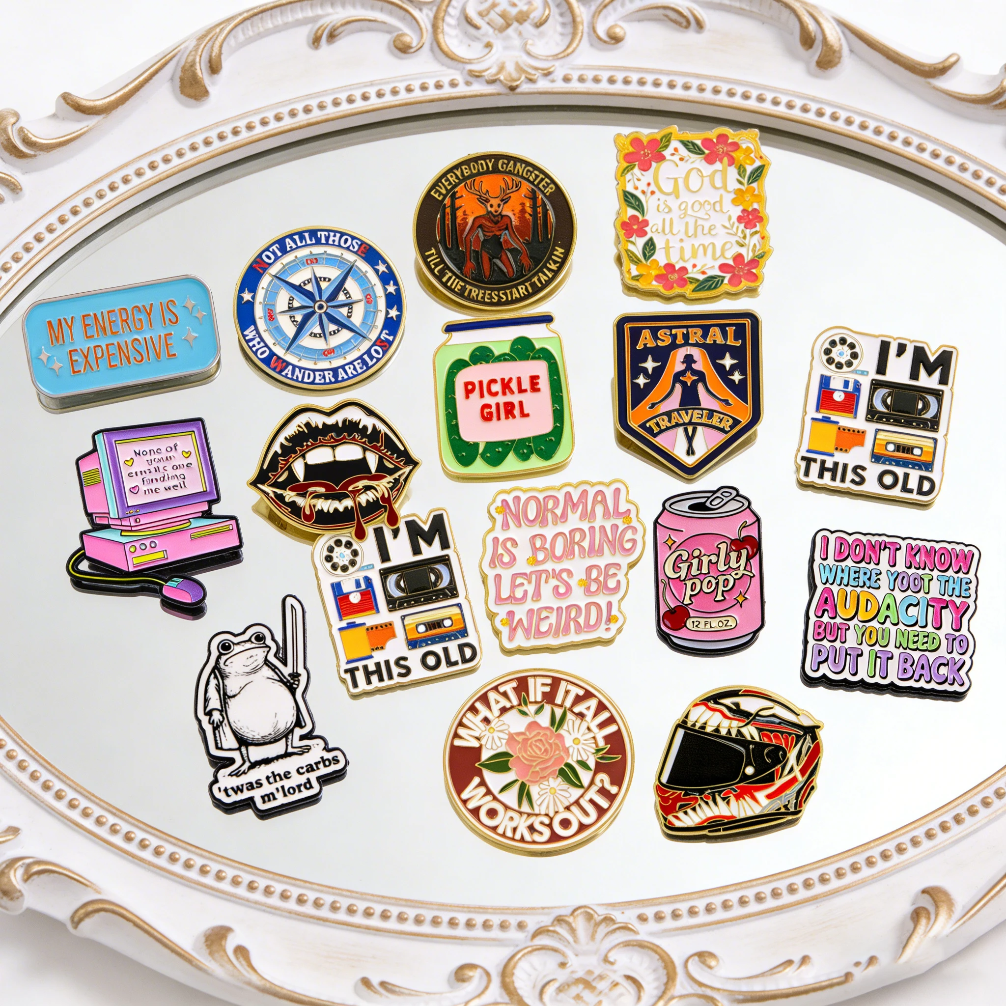 

Значок-брошь из твердой эмали с цитатой «Моя энергия дорогого стоит» для рюкзаков, женская брошь для одежды, значки для девочек, ювелирные аксессуары