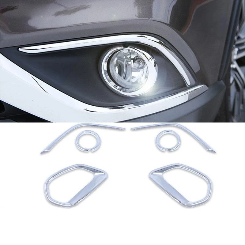 Front Rear Fog Lamp Cover Trim For Mitsubishi Outlander 2016-2021 Auto Exterior Decor Mod Parts