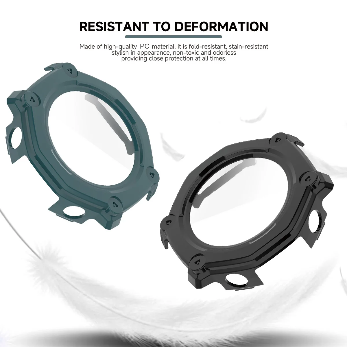 حافظة كمبيوتر + غطاء زجاجي لهاتف Huami Amazfit T-Rex3 Pro البلاستيك الواقي لـ Huami Trex3 Pro 48 مللي متر ملحقات ممتص الصدمات لفيلم الشاشة #6