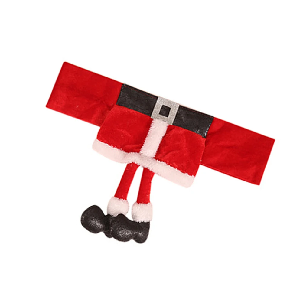 Holiday Chair Cover Christmas Style Dining Chair Protector for Kitchen Living Room Party Events Warm Atmosphere Decor