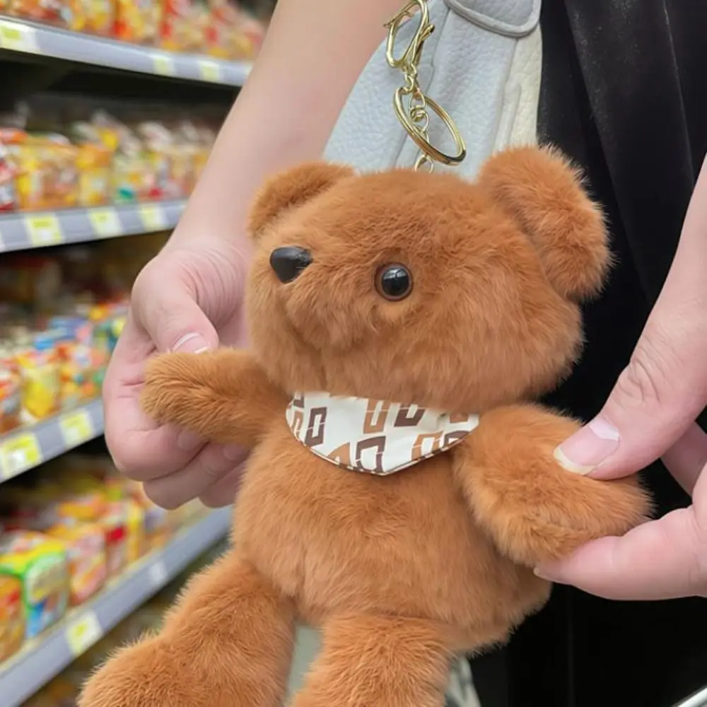 Inductie Ritme Piano Hangend Oor Konijn Pluche Pop PP Katoen Geluid Muziek Speelgoed Kleine Beer Pluche Sleutelhanger Zacht Draagbaar