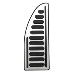 1pc Aluminum Car Foot Rest Pedal Cover Sticker For Ford Focus MK2 & MK3 2009 2010 2011 2012 2013 Foot Rest Pad Non-Slip