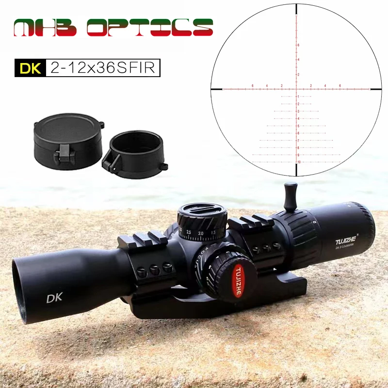 

Explorer DK2-12X36 Rear Mounted Outdoor Hunting Rifle Sight Glass with Light HD Transparent Sniper Mirror