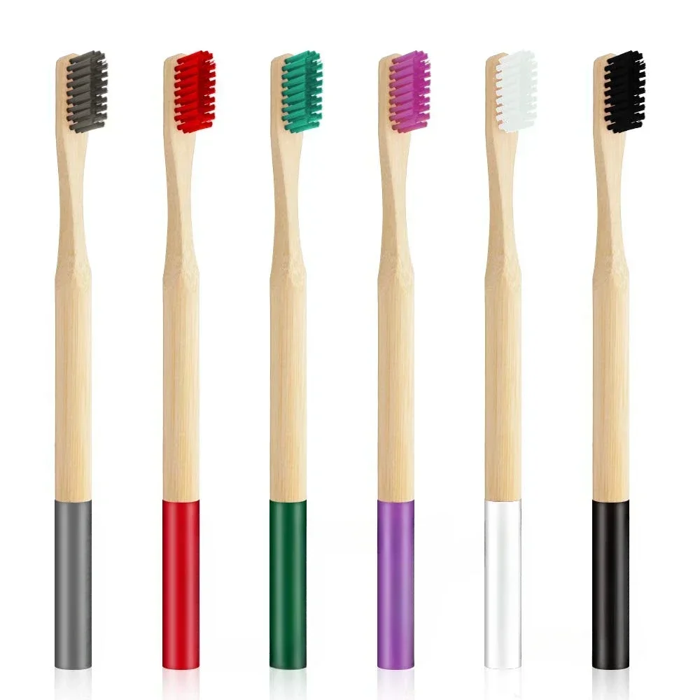 

6 biodegradable bamboo toothbrushes, the best travel wood toothbrush set for sensitive gums