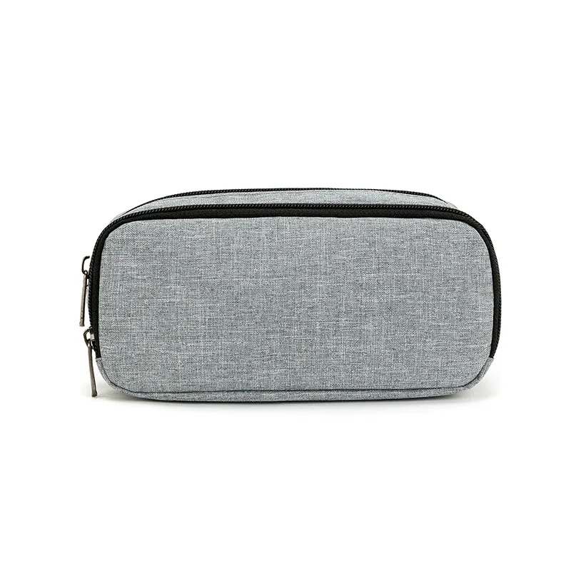 Pencil Case Large Space Storage 2 Compartment Pouch Double Side Opened Student Stationery Pen Bag Desk Organizer School Supplies