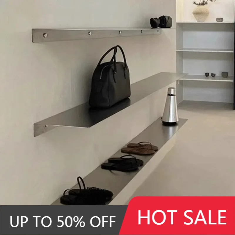 Household Storage Holders Nordic Minimalist Metal Racks Modern Elegant Aesthetic Rack Retro Simple Space Saving Storage Holder