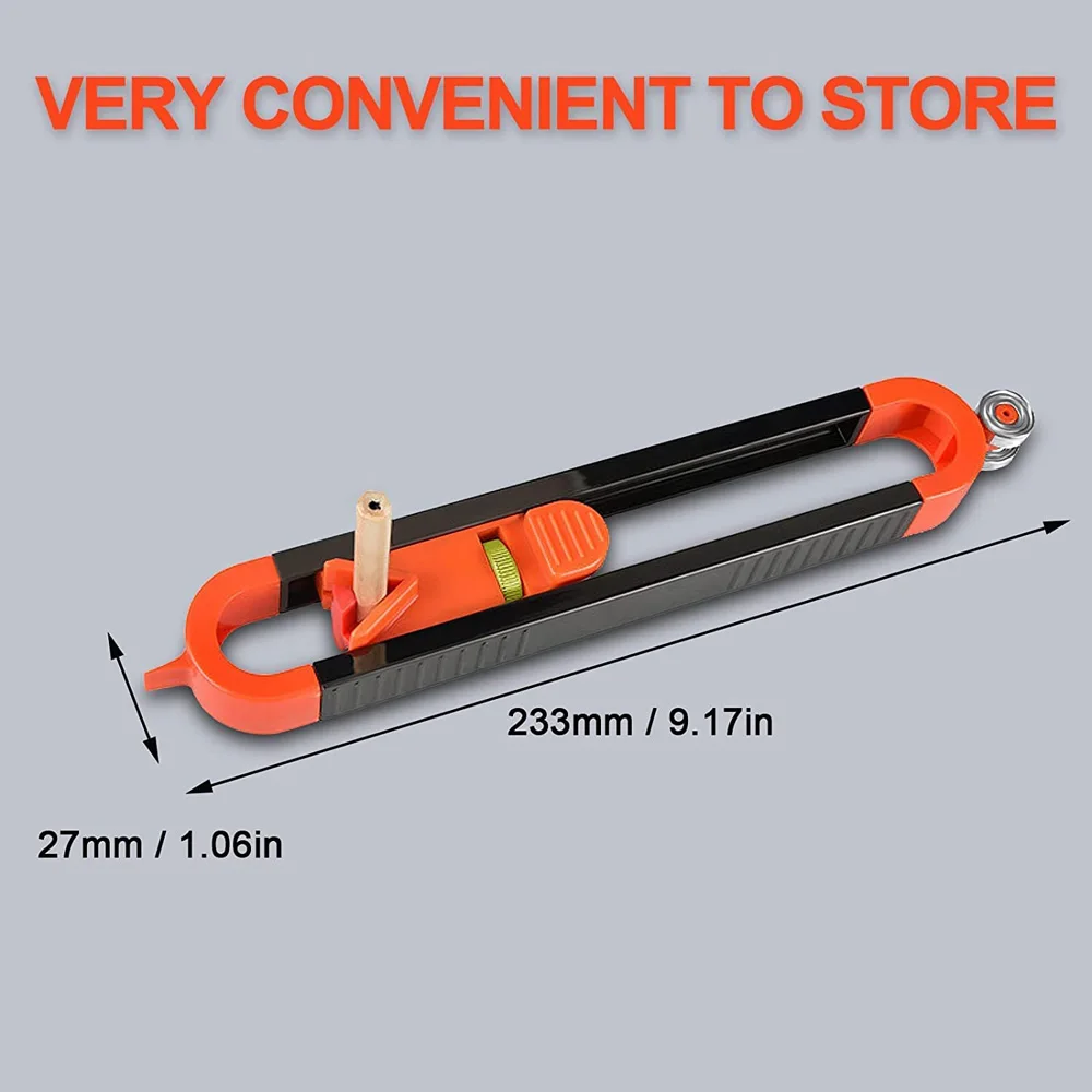 Strumento per tracciare il calibro di contorno, duplicatore di profili preciso, strumento per profili di forma irregolare per la lavorazione del legno, progetti di conversione di furgoni