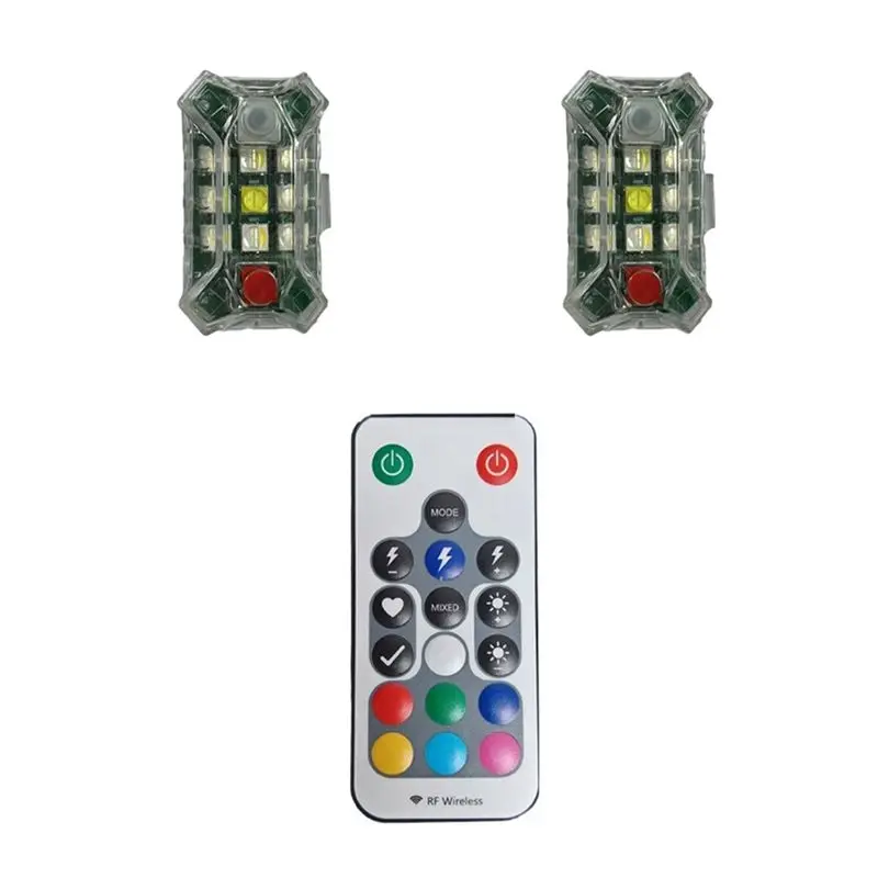 

Полностью светодиодный стробоскоп, сигнальная лампа против столкновений, водонепроницаемая, с беспроводным дистанционным управлением, для автомобиля, мотоцикла, велосипеда, дрона