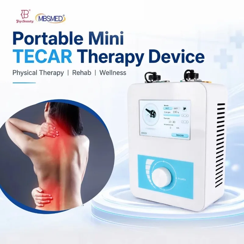 Portable High Frequency Therapy Dual Output Ports CET RET Tecar Therapy Machine for Home Use