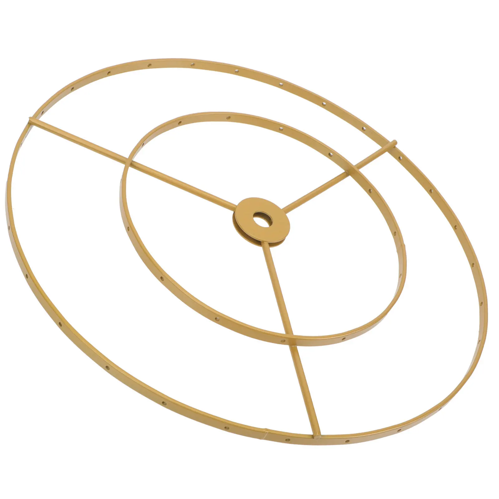 E27 إطار الثريا لتقوم بها بنفسك عاكس الضوء حامل مادة حديدية قوية ديكور المنزل عاكس الضوء قوس إطار ضوء السقف #3