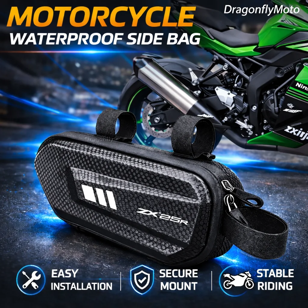 

Large Capacity Motorcycle Side Bag For Kawasaki ZX25R ZX-25R ninja zx 25r 2020 2021 Waterproof Multifunctional Storage Pouch