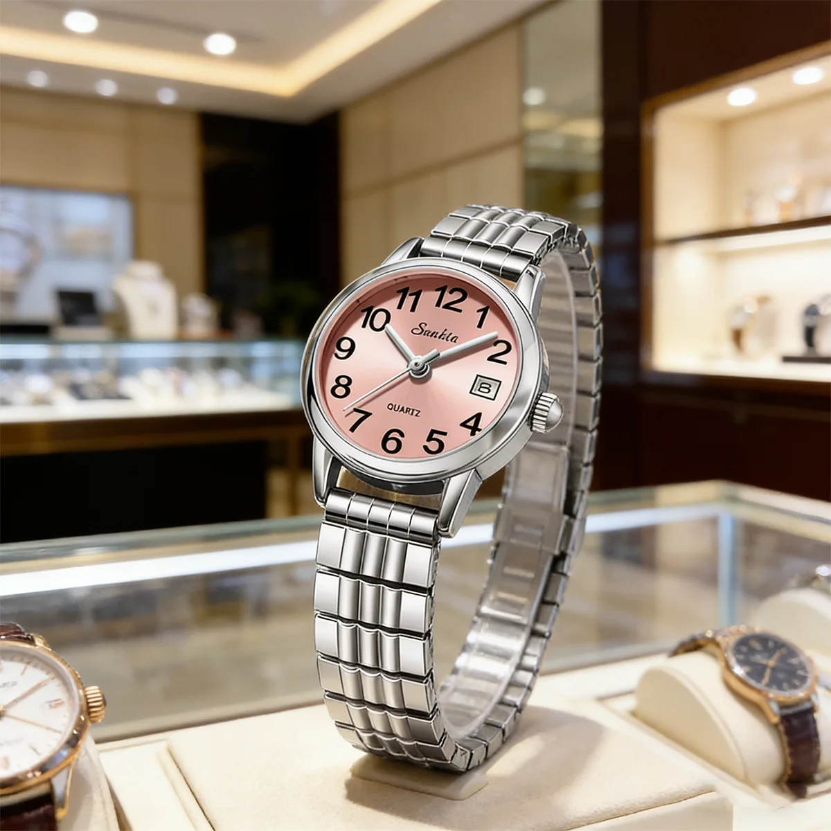 

SUNKTA Simple Women's Watches Fashion Waterproof Clock Luminous Stainless Steel Elegant Quartz Watch For Women Reloj Mujer+BOX