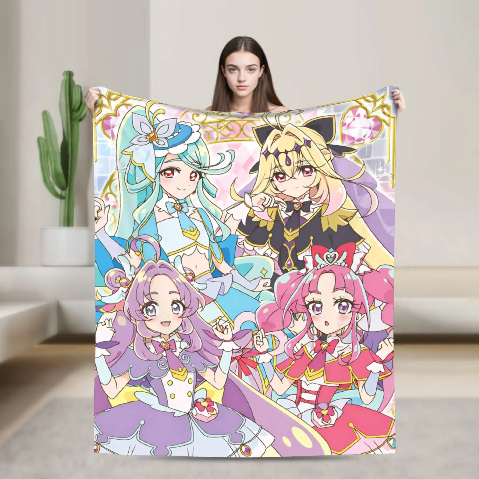 Soaring Sky Pretty Cure Accessories Blanket Warm Cozy Fluffy  Throw Blankets for Bed 50x60 Inches Multi-size Bedding Throws