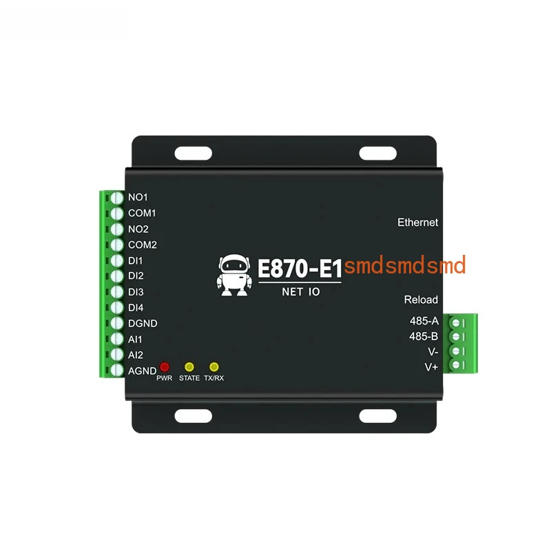 Edge Acquisition Gateway IO Controller Ethernet RS485 4DI+2DO+2AI CDEBYTE E870-E1 TCP/UDP/MQTT Protocol Modbus DC 8~28V