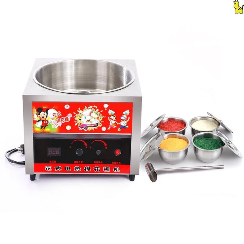 Marshmallow Machine Electric DIY Cotton Candy Maker Flower Fancy Food Processors Commercial Stainless Steel Sweet Sugar Floss