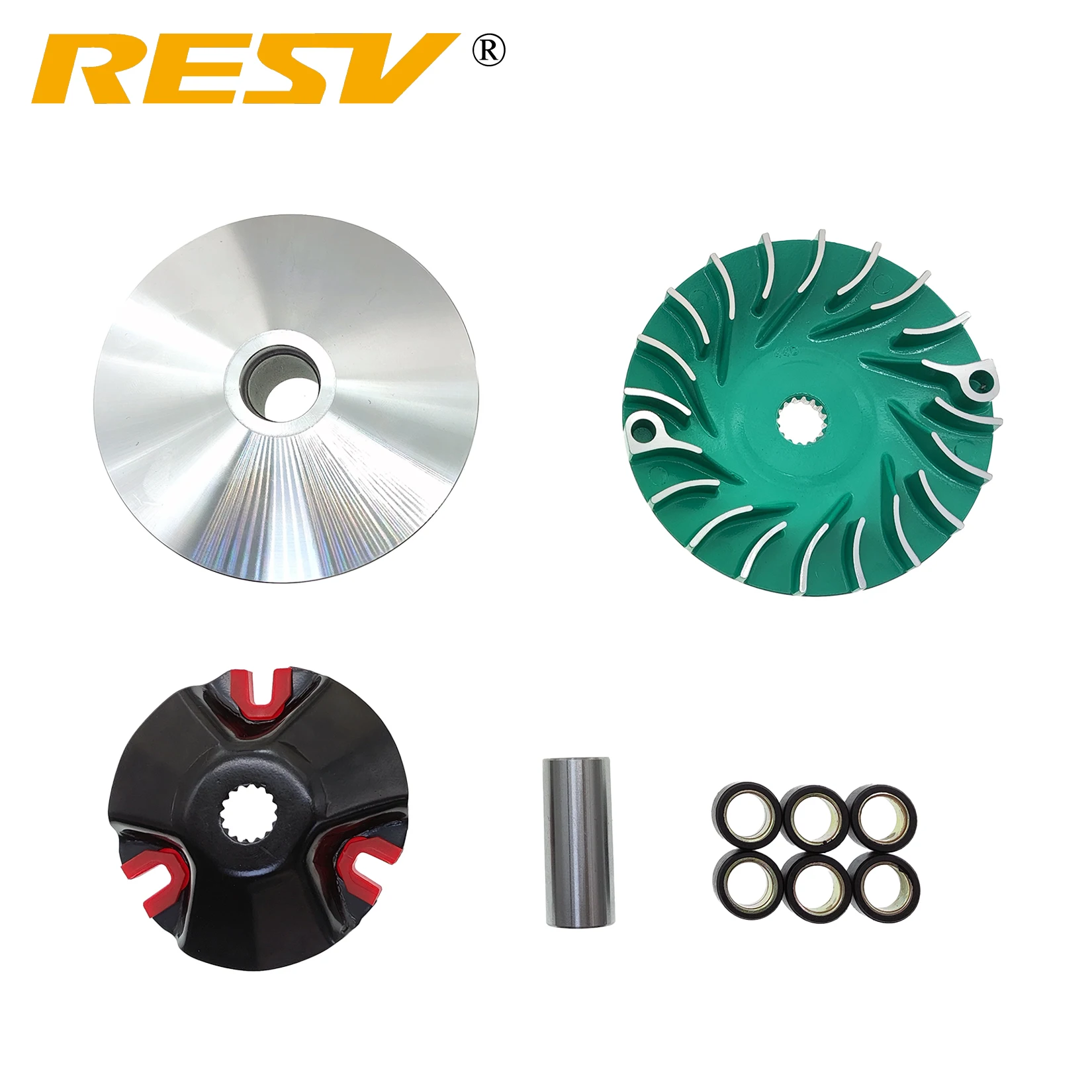 RESV for Yamaha BWS125 YW125 ZUMA GTR CYGNUS 4V Majesty Maxster X-City 125 ZY125 Upgrade Racing Variator Drive Face Pulley Assy.