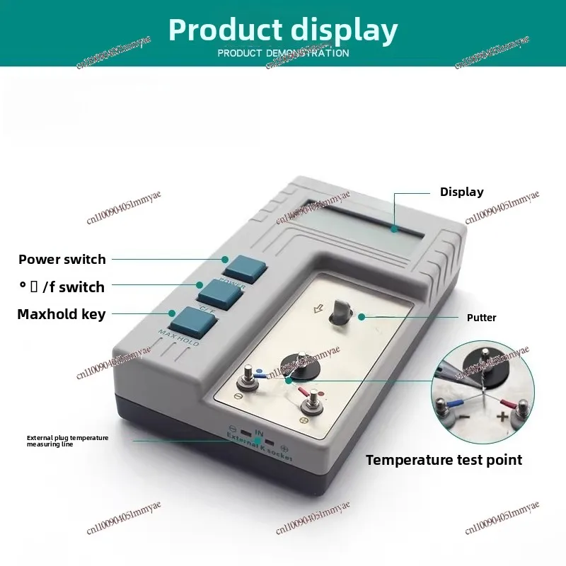 Soldering iron head temperature standard instrument, soldering iron air gun tin furnace tester