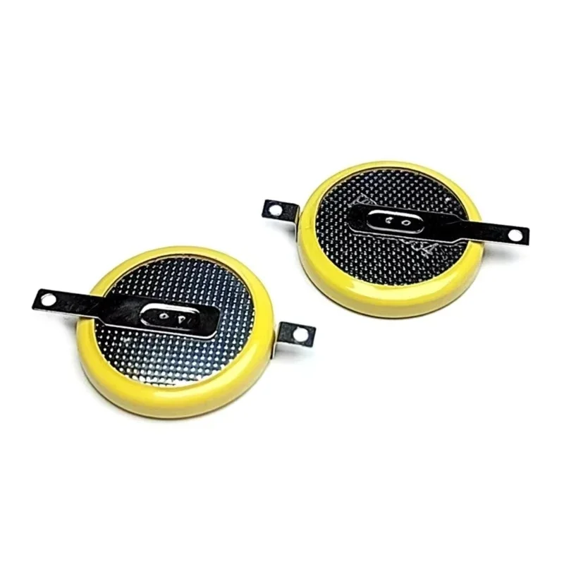 CR2032 3V Lithium Button Battery com Pins Tabs, Horizontal e Through Hole Type, CR2032-T14, Retro Games, PCB, 25 PCs, 50 PCs, 75PCs