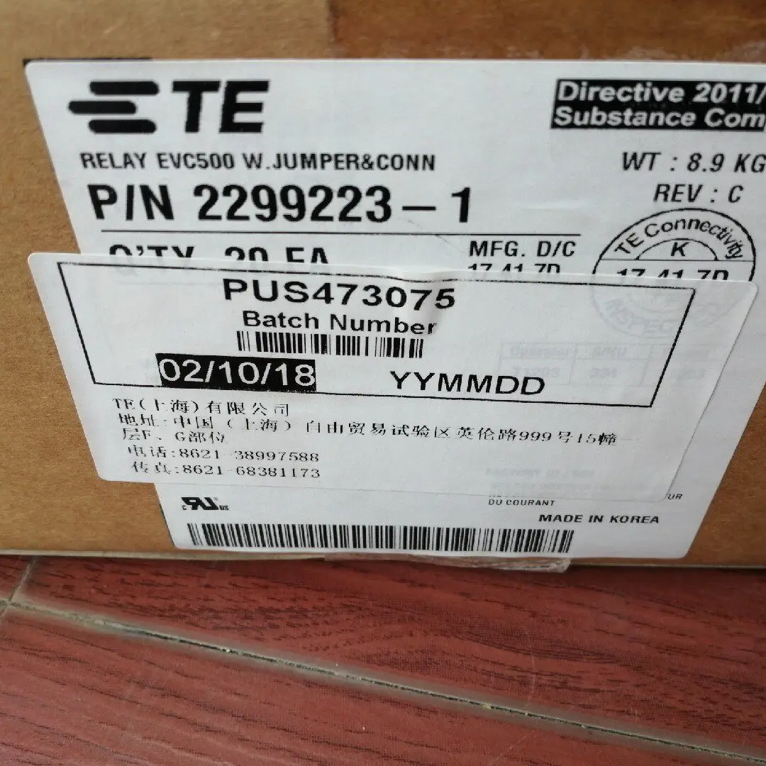 TE Connectivity 2299223-1 High-Voltage DC Contactor Contact, 900V 500A, 12-24V Coil Relay