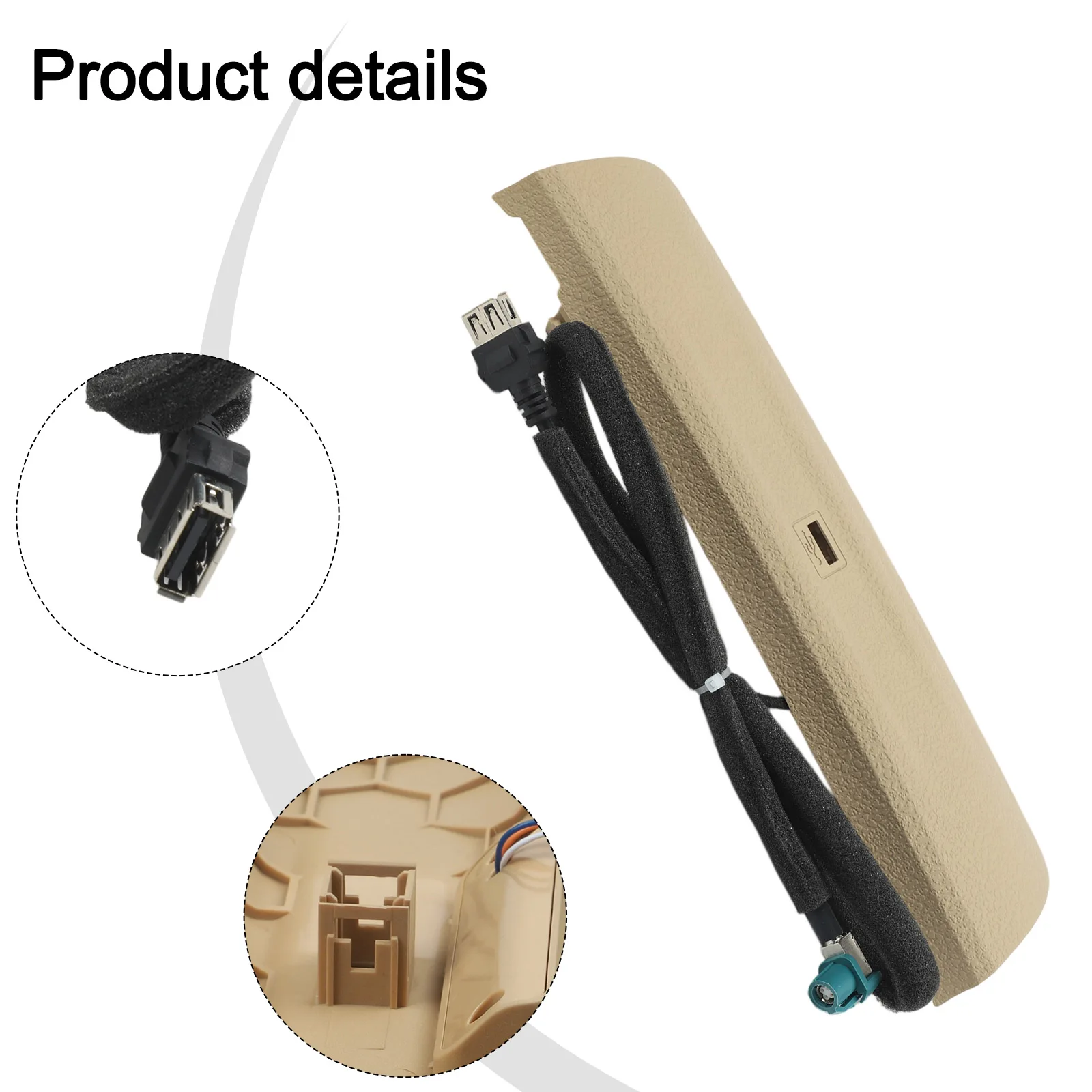 Aesthetic USB Cover Plate with Ambient Lighting Feature for BMW 3 Series (F30/F34/F35) Perfect Addition to Your Dashboard