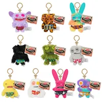 Fuggler Funny Ugly Monster Plush Toys Keychain Stuffed Peluche Fuggler Key Rings Funny Ugly Monster Soft Pendants Gifts Kid 12CM
