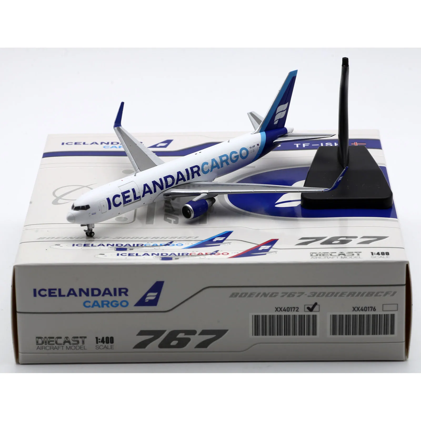 

XX40172 Alloy Collectible Plane Gift JC Wings 1:400 Icelandair Cargo Boeing B767-300ER Diecast Aircraft Model TF-ISP With Stand