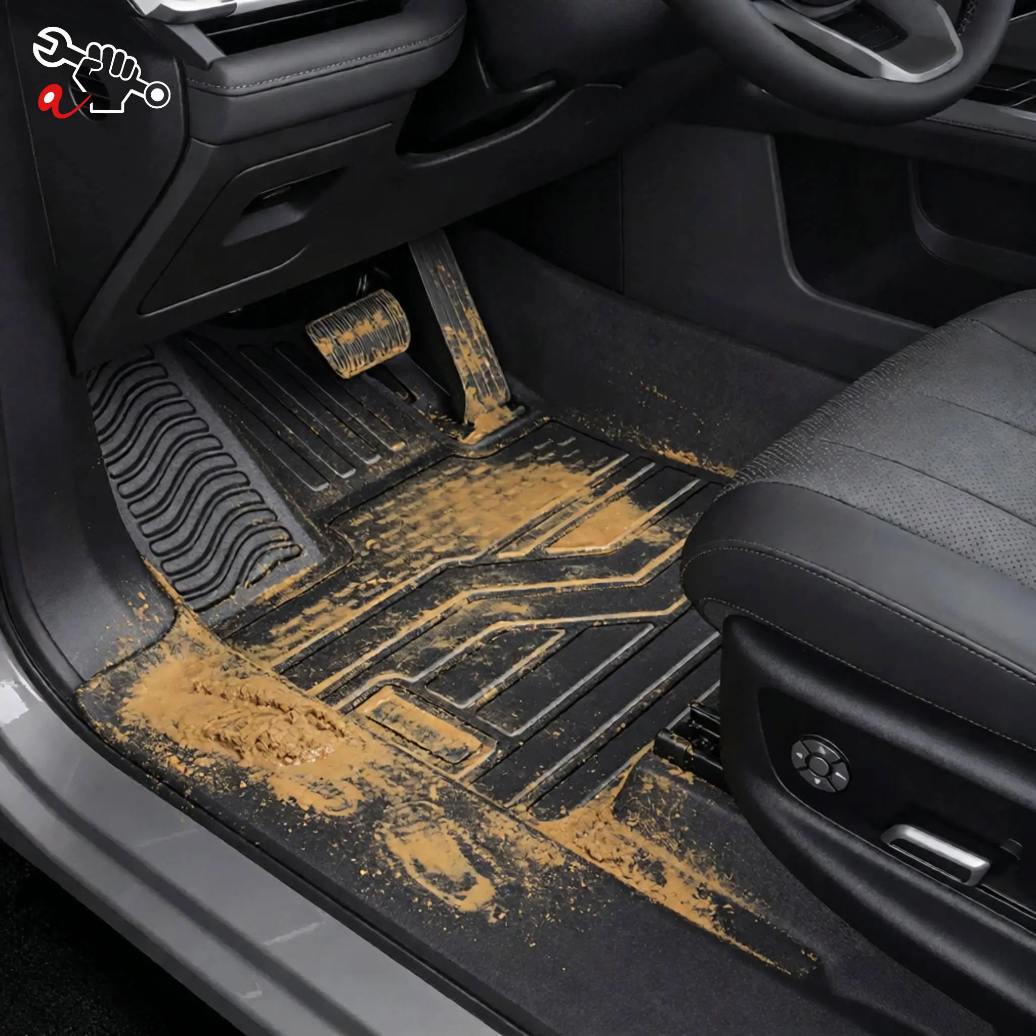 Left-Hand Drive Car Custom Fit Floor Mat For Denza B8 Fangchengbao Bao 8 2025-2026 Waterproof Wear-Resistant Full Coverage Mat