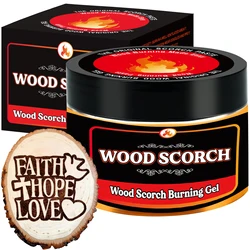 Wooden Burning Paste, Wood Burn Gel for Crafting, Drawing and DIY Arts, Create Beautiful Art in Minutes, Personalize Your Craft