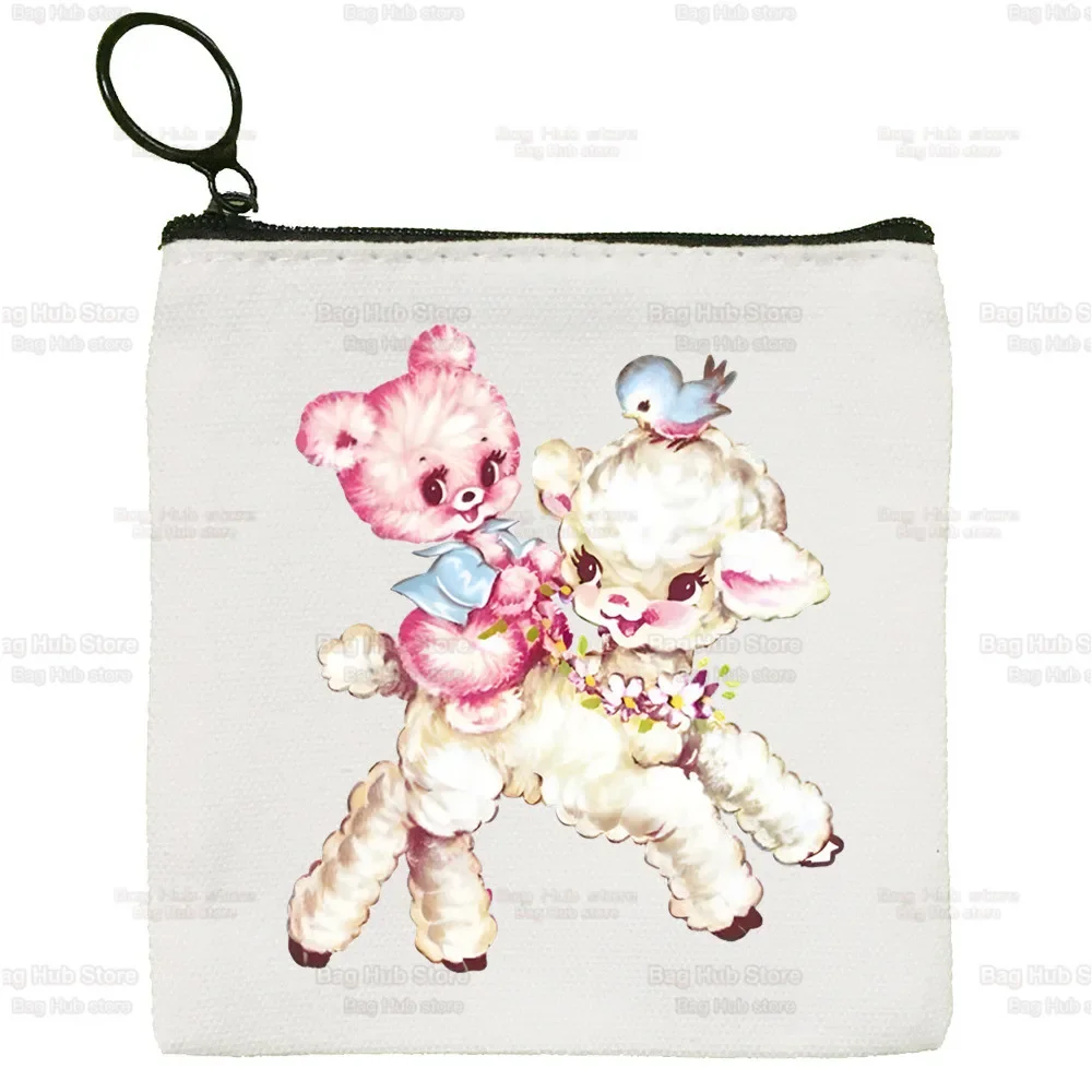 Kawaii K-12 Melanie Martinez Y2K New Women's Bag Pure White Bag Handmade Cloth Bag Coin Purse Whiteboard  Bag Handbag