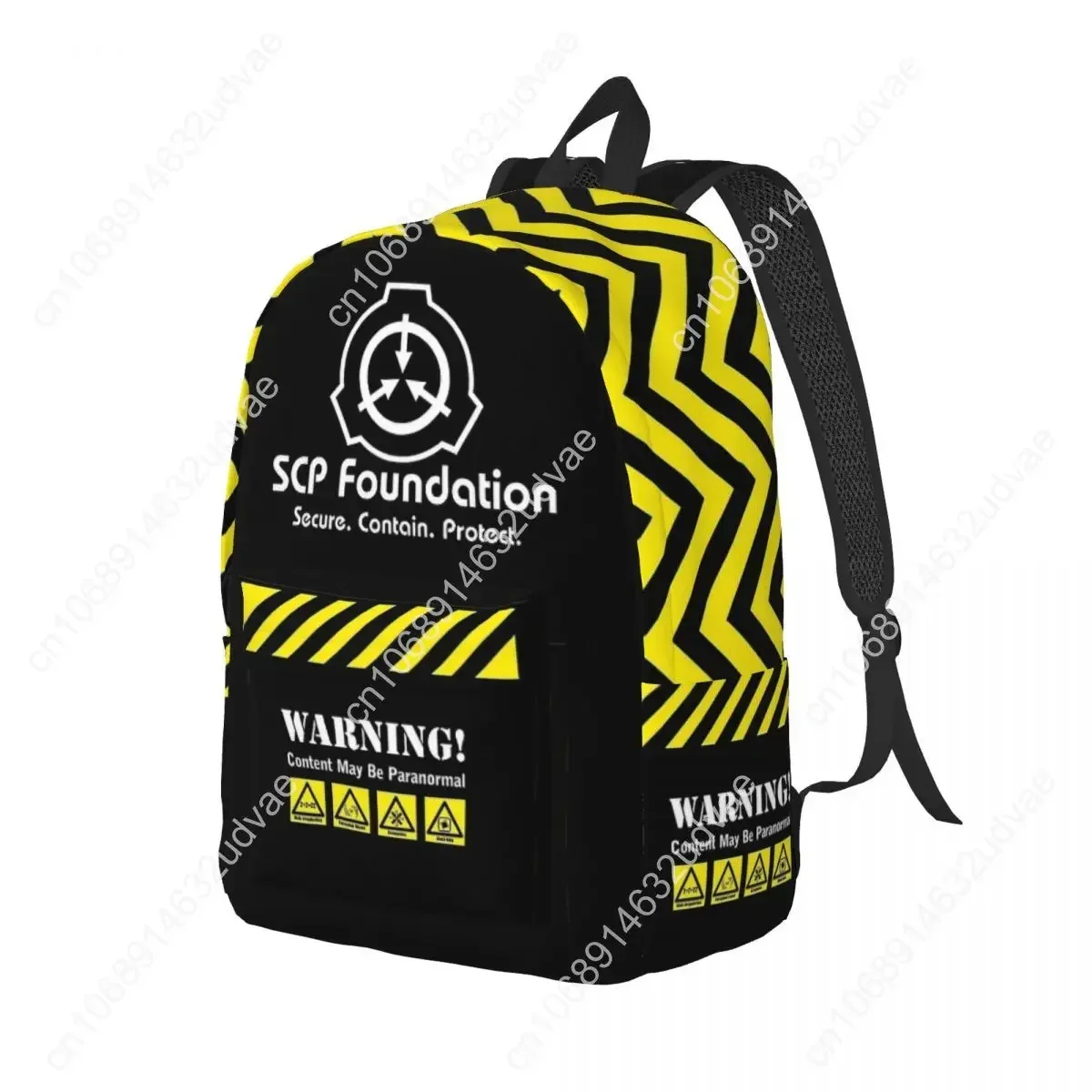 SCP Foundation MTF Classical Backpack Sports High School Travel Paranormal Science Daypack Men Women Laptop Computer Canvas Bags