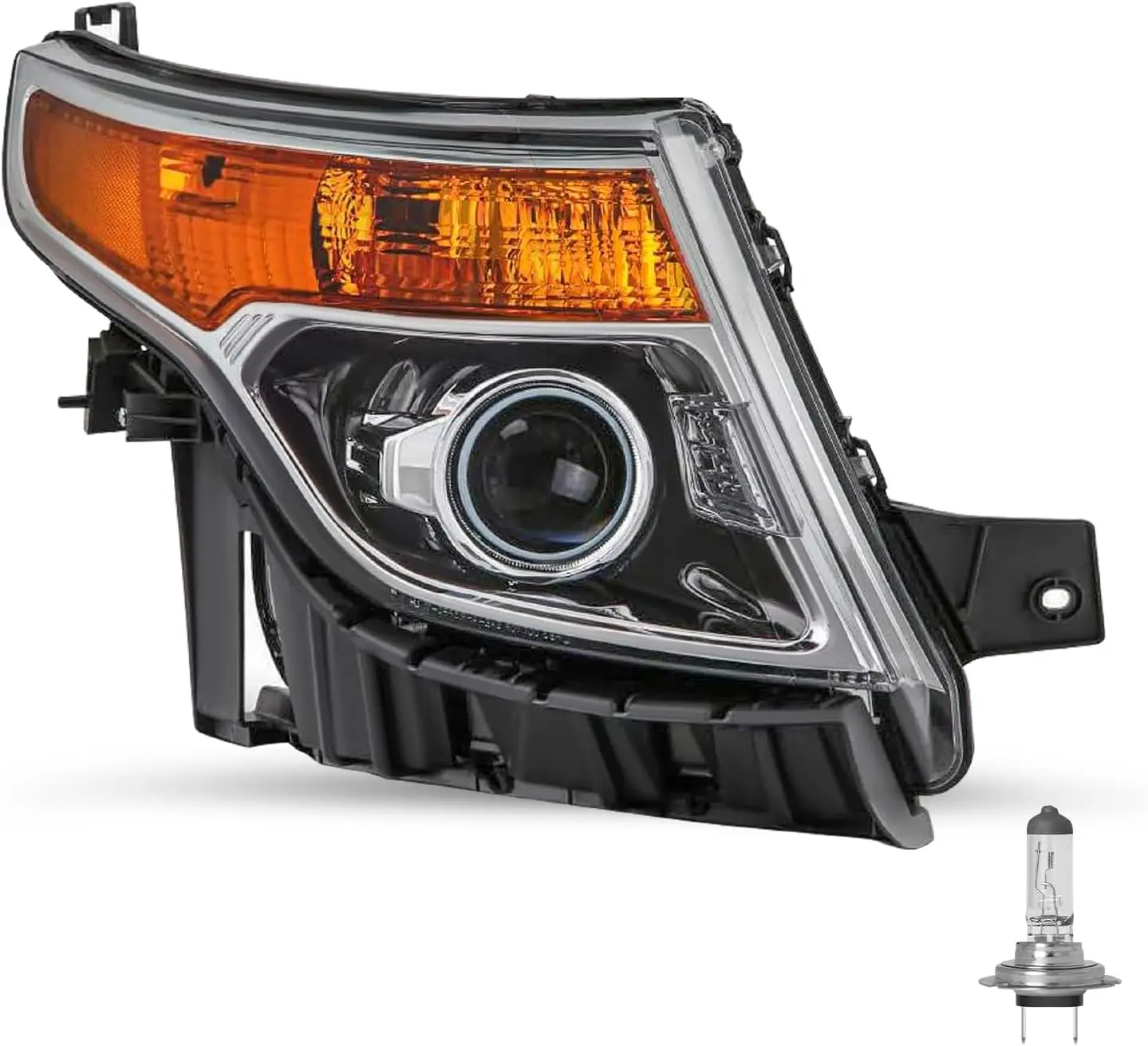 

Projector Headlight Assembly Replacement Bulbs Included for 2011 to 2015 Ford Explorer Headlamp (Right Passenger Side)