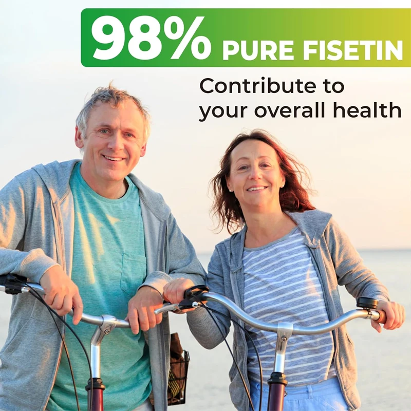 Fisetin Supplement 98% Pure Fisetin Polyphenol Antioxidant Immune Health Aging Cognitive Support Non GMO