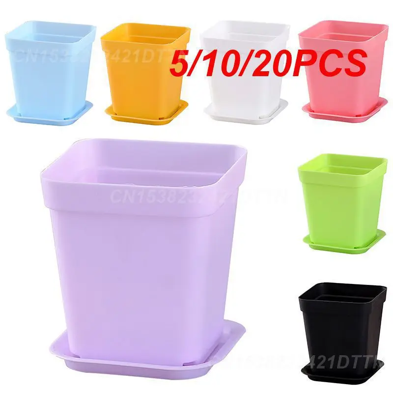 5/10/20PCS Assorted Color Versatile Durable Affordable Innovative Eco-friendly Trendy Assorted Color Plant Container