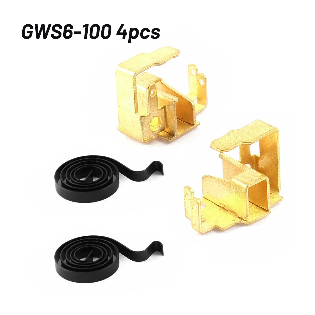 

2-х шт. часть угловой шлифовальной машины, пружина угольной щетки с держателем, набор для Bosch GWS6-100, комплект с фиксированным сиденьем, как показано на рисунке