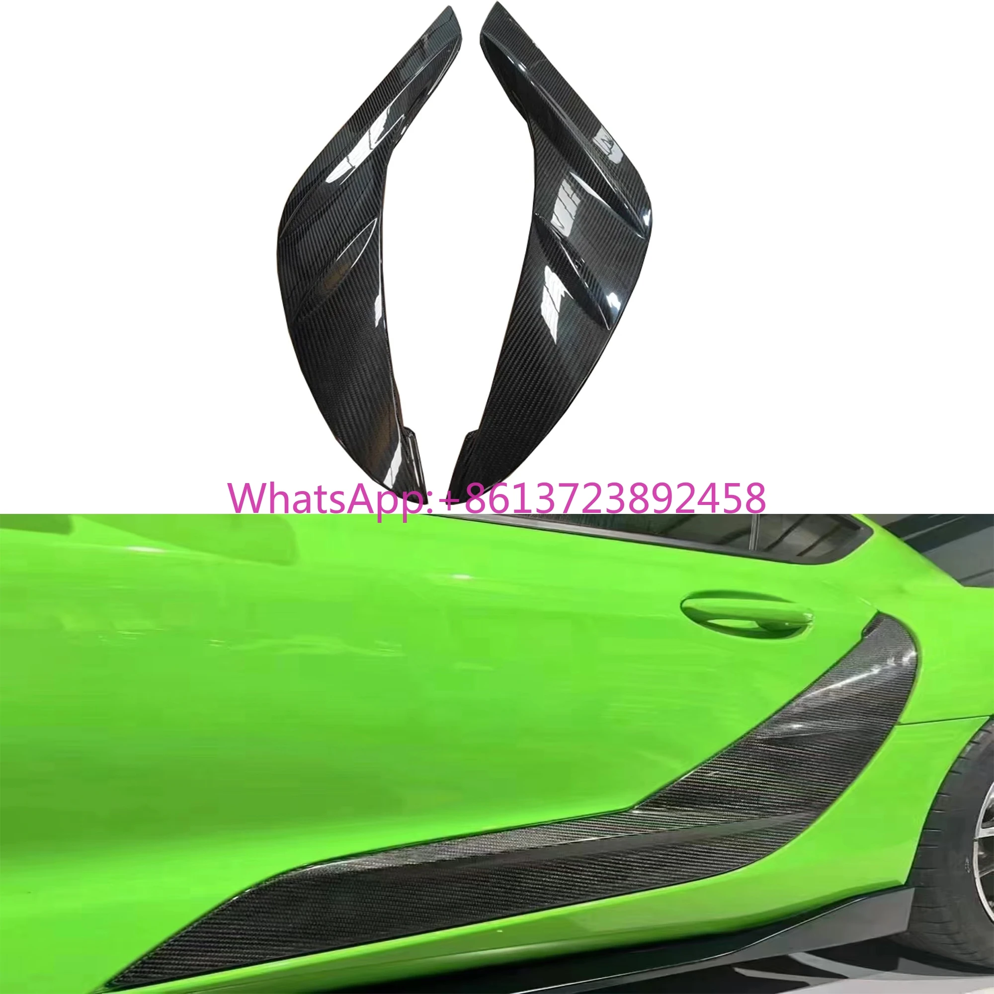 

Wholesale Wet Carbon Fiber Side Door Trim for Toyota GR Supra MK5 A90 A91 Carbon Fiber Side Door Panel Garnish 2019+