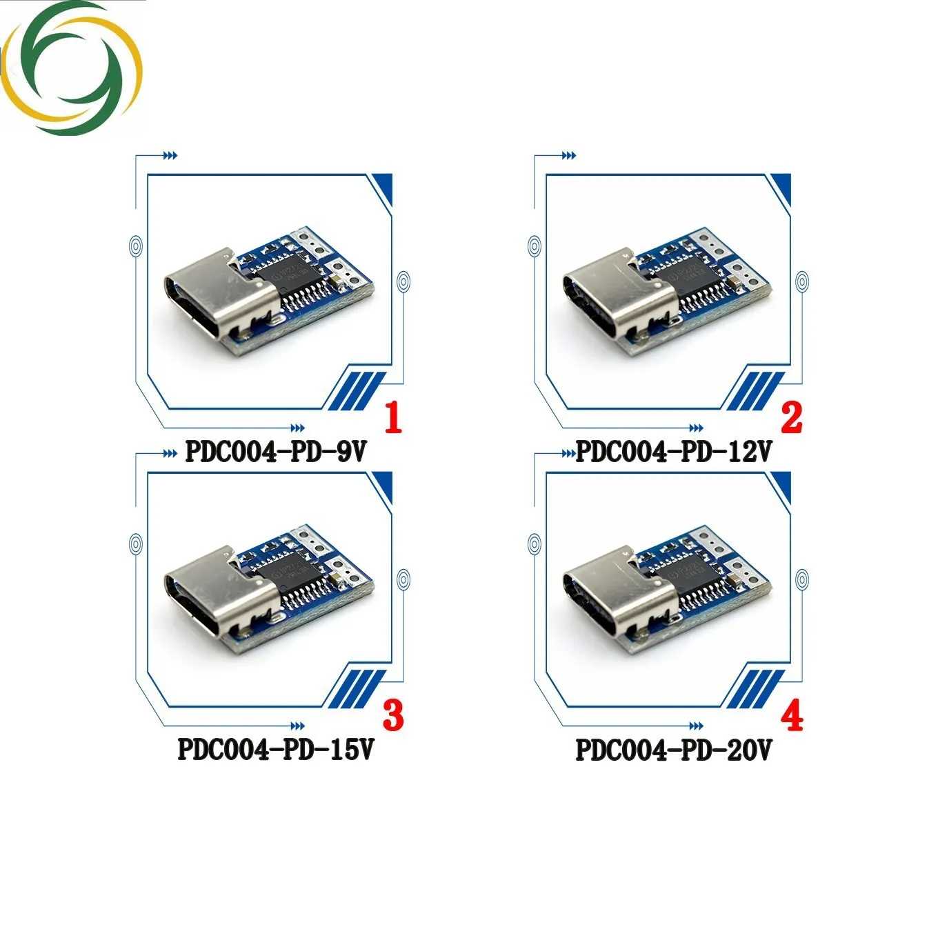 Tipo-C PD Decy Módulo, PD23.0 para DC DC Cabo de Extensão Gatilho, QC4 Carregador, 9V, 12V, 15V, 20V, PDC004-PD