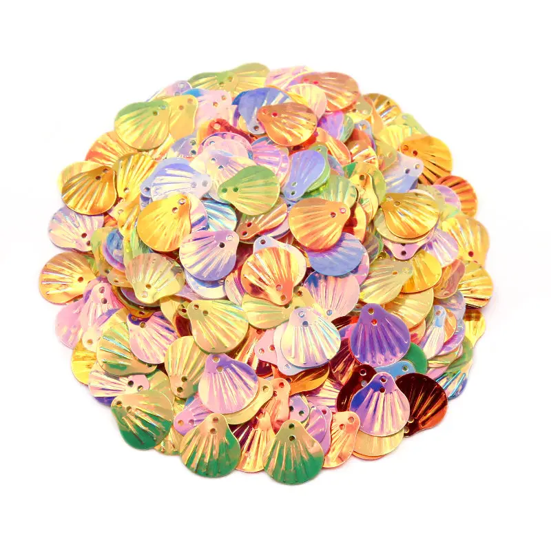 150-900Pcs Glitter Shell PVC Loose Sequins Paillette Sewing Craft For Wedding Decoration Garment Dress Shoe Caps DIY Accessory