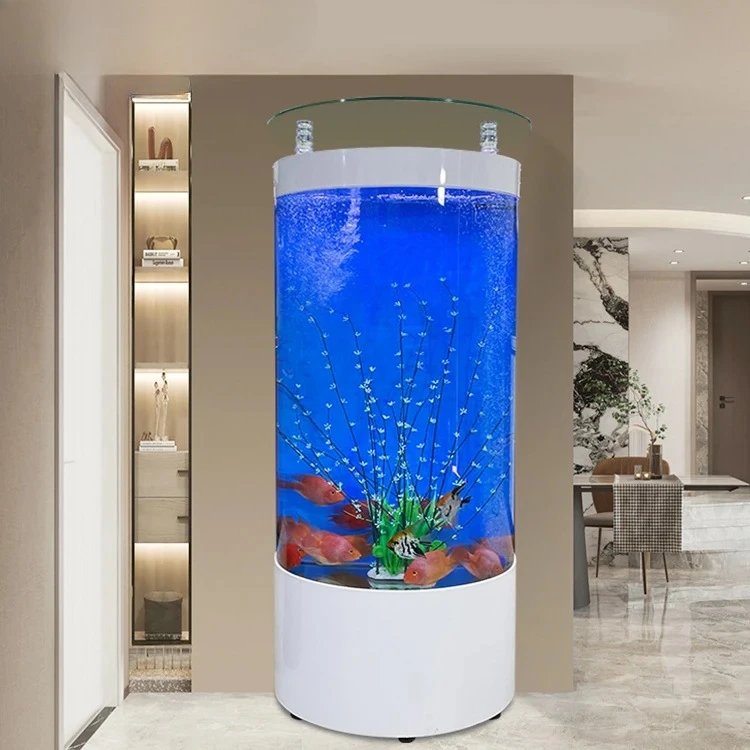 

Fish tank Aquarium Back Filtration Aquaphonics Fish tank Semi-circular Fish tank Cylinder