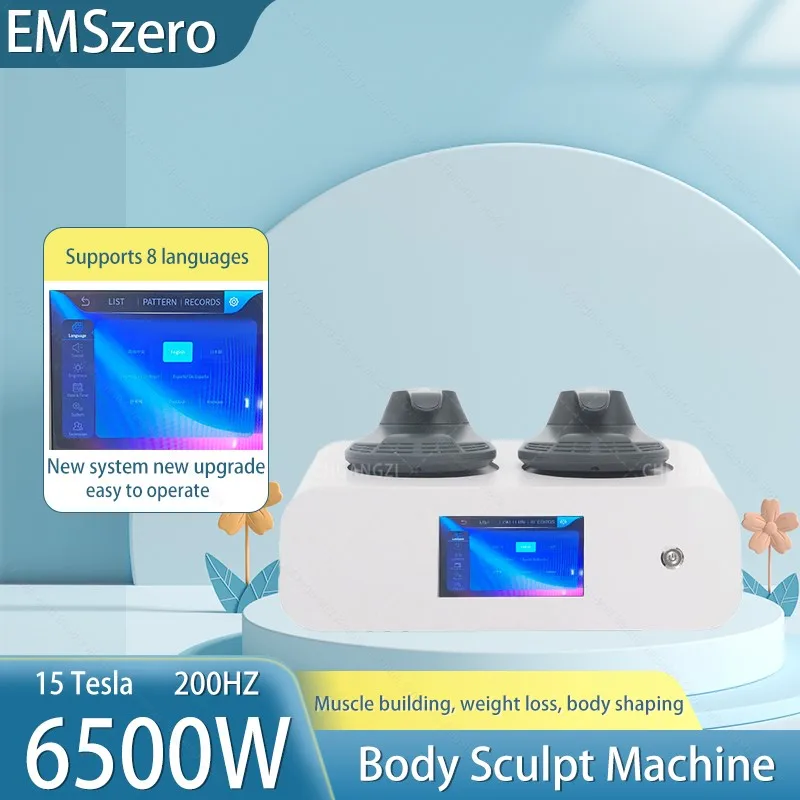 

EMS body sculpting machine 15 Tesla 6500W EMSone NEO 200 HZ Hiemt RF Slimming Build Muscle Stimulate Weight Lose machine