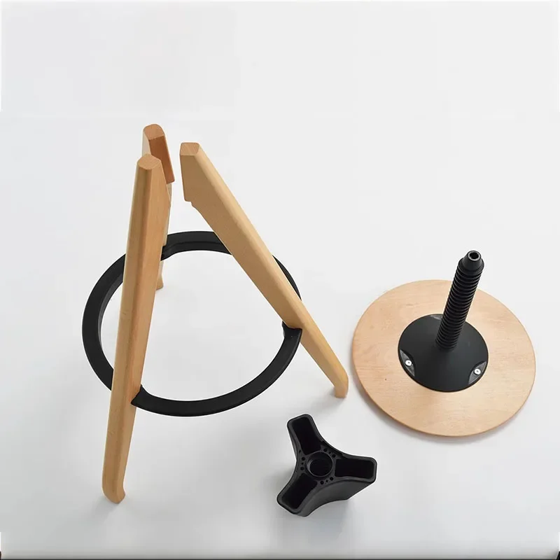 Industrial Levantamento Bar Stool, Round Rattan Stool, Mobiliário Ajustável, Sala de Jantar e Terraço, Designer