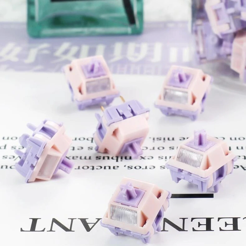 MMD Princess V4 Switch Big Light guide Linear 28g 38g 45g 53g HIFI Sound Mechanical Keyboard Switches Lubricated LY Smooth stalk