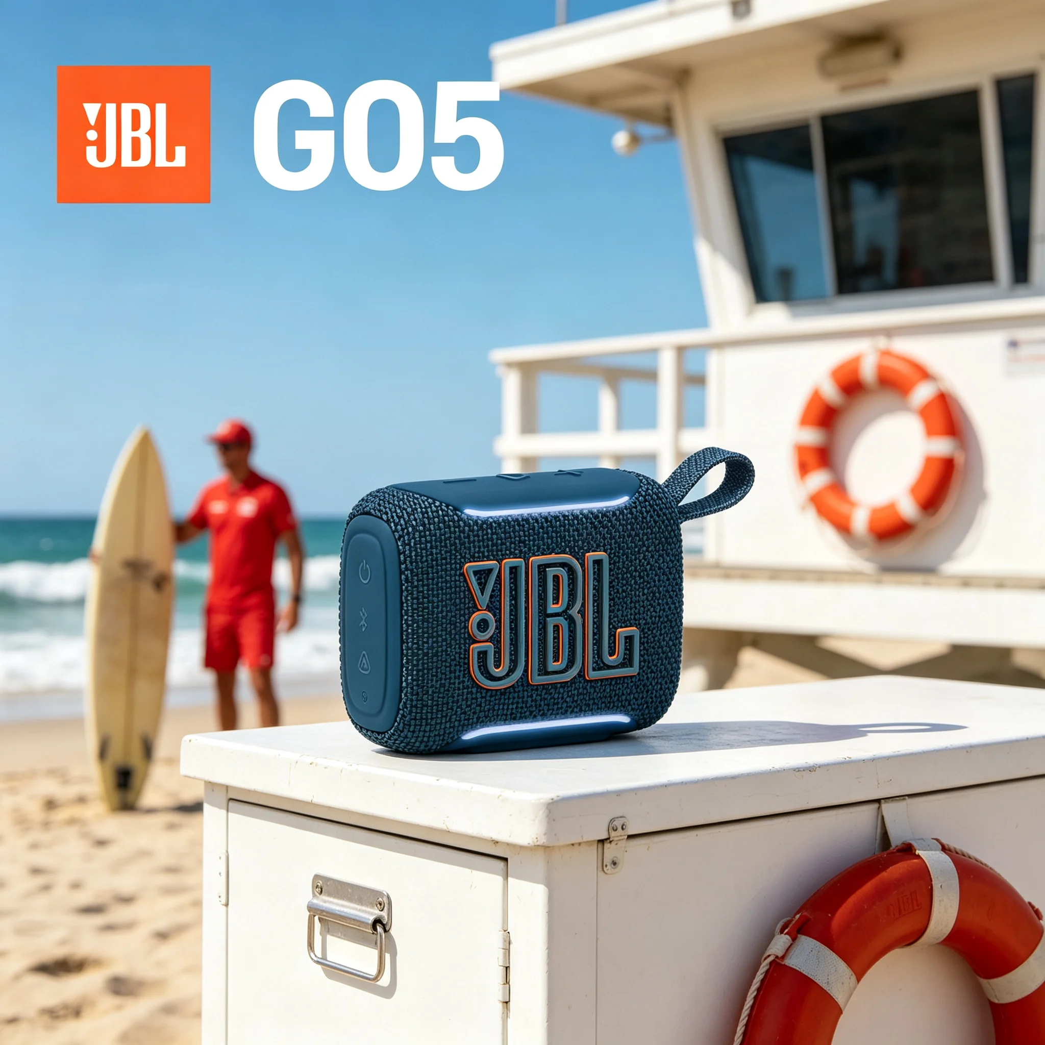 JBL GO5 Pocket Wireless Speaker JBL Pro Sound Punchy Bass IP68 Rugged Design Ambient Light for Hiking & Party