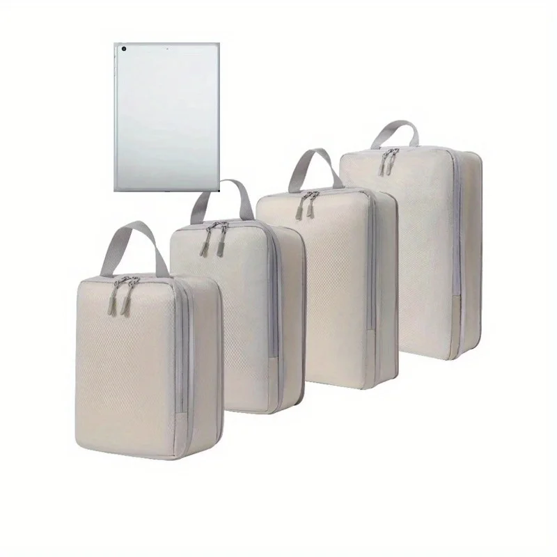 

Набор из 6 компрессионных дорожных сумок, кубовидных водонепроницаемых чемоданов, нейлоновых портативных сумок, коробок для хранения багажа