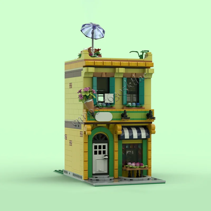 ชุดตัวต่อโมเดลร้านค้าบลูมแบบโมดูลาร์ HOT 1003 ชิ้น สไตล์เรโทร ของเล่นประกอบสำหรับเด็ก ของขวัญวันเกิดและคริสต์มาส