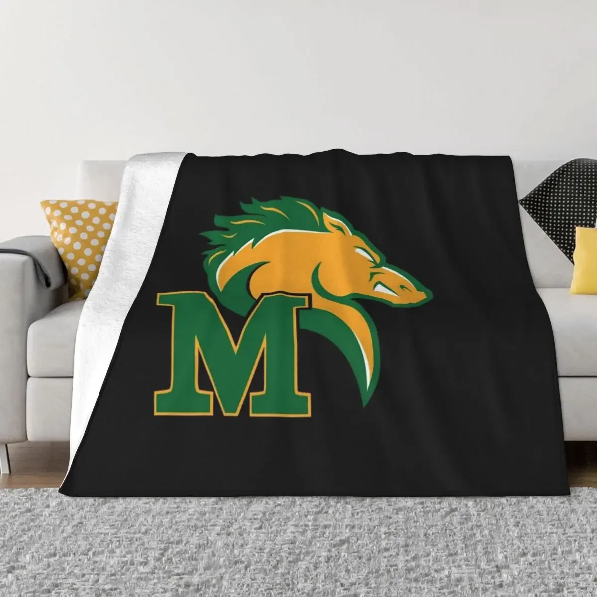 

Marywood logo-shirt Throw Blanket wednesday Custom warm for winter Blankets